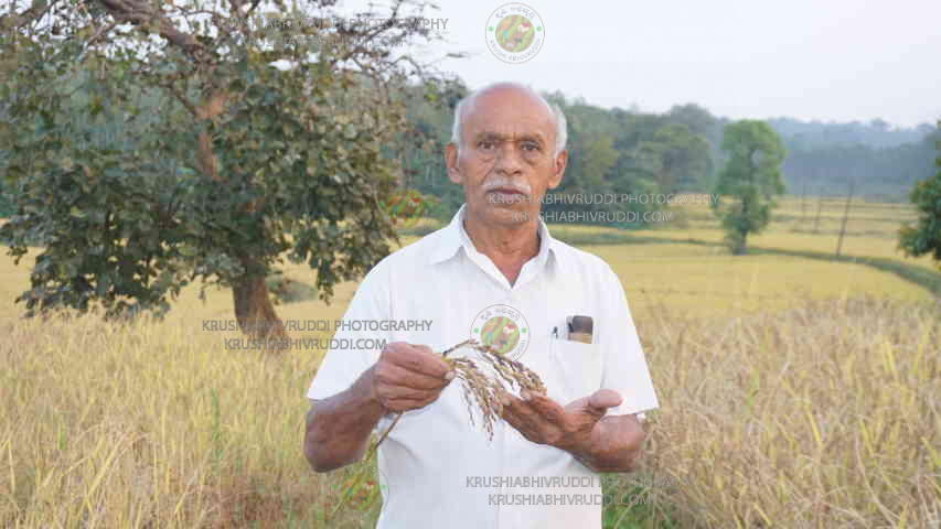 Black rice farmar Y C Rudrappa 